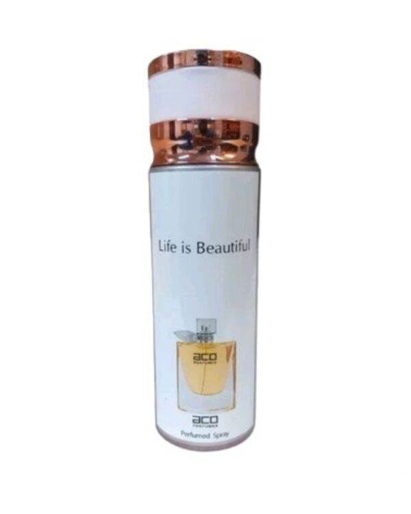 ACO PERFUMES MEN'S PERFUMED SPRAY - LIFE IS BEAUTIFUL (200ML)